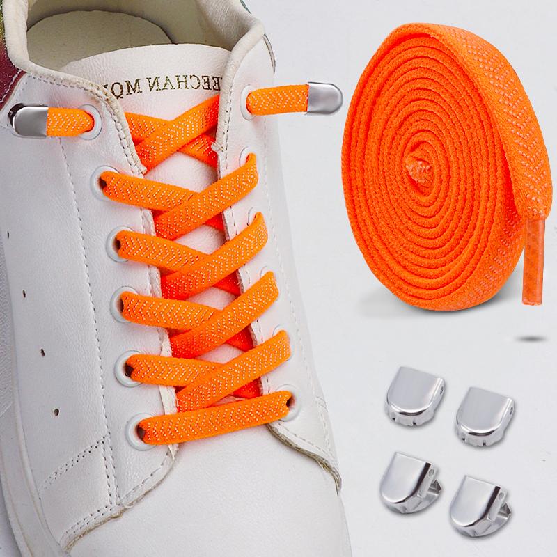 1 Pair/2 Pair No Tie Elastic Shoelaces Sneakers Laces for Kids Adults Rubber Bands Shoe LacesTieless Shoelaces for Sneakers