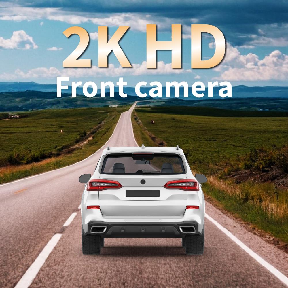 2K WiFi Hidden Dash cam Car DVR HD Front Rear Dual lens Wide Angle Loop recording G-Sensor Black Box Car Accessories