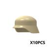Military Building Blocks Accessories Soldier Figures Soviet Helmets Guard Hat Navy Pirate Firefighter Army Hats Mini Bricks Toys