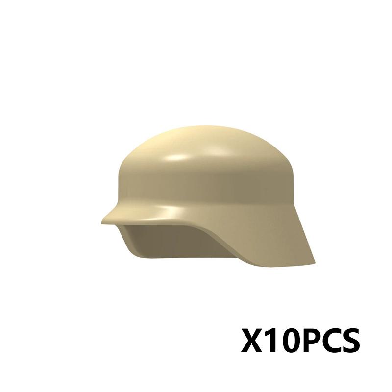 Military Building Blocks Accessories Soldier Figures Soviet Helmets Guard Hat Navy Pirate Firefighter Army Hats Mini Bricks Toys