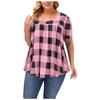 Fashion Plus Size Women's Casual Loose Short-sleeved Round Neck Printed T-shirt