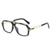 New Luxury Brand Pilot Double Beam Oversized Frame Myopia Glasses Anti Blue Light Men Near Sight Prescription