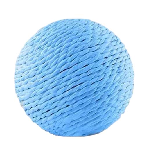 Jute Ball Cat Toy with Large Self-Entertainment Ball Squeaker Extra for Teething Biting Natural Sisal Toy