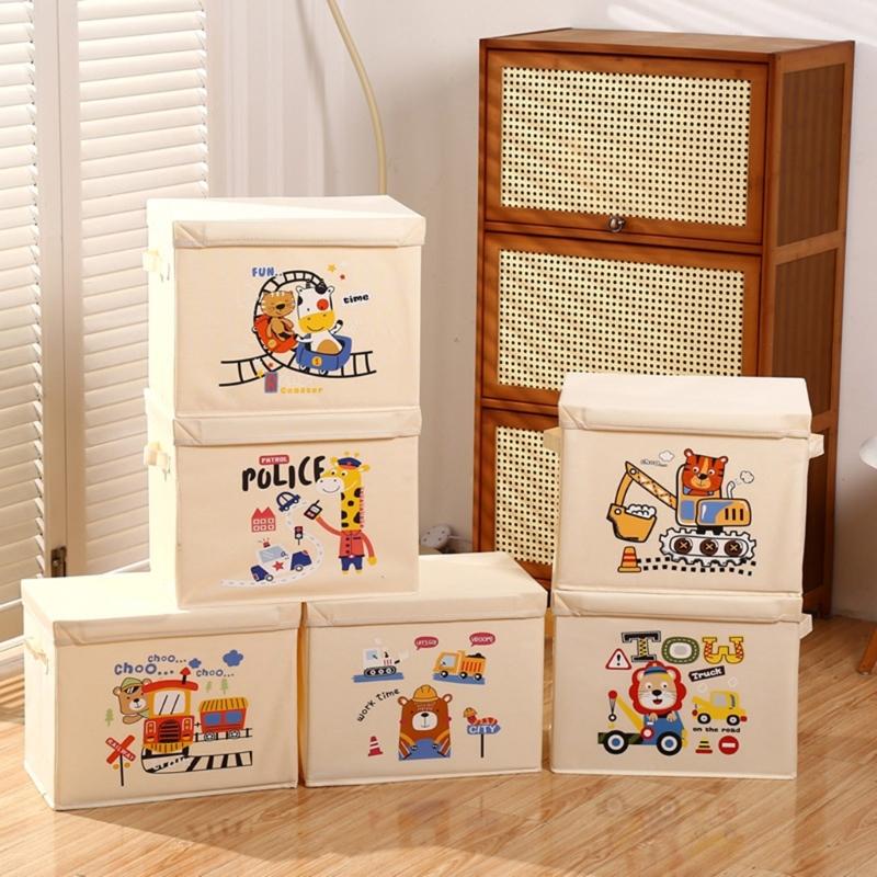 Practical Foldable Cubes Shelf Storage Bins Space Saving Toy Storage Case for Childrens Toy Bedroom Organization