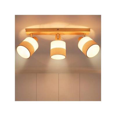 Spot De Plafond NETTLIFE Nettlife 3 Flammes Bois E14