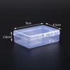 Transparent Rectangle PP Plastic Storage Box for Hardware & Electronic Components