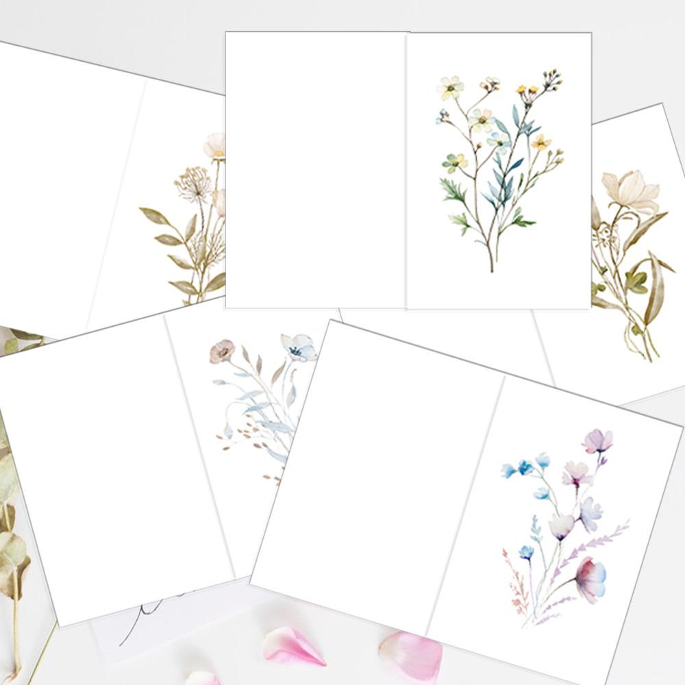 10pcs Artistic Watercolor Floral Greeting Cards Set with Envelopes, Invitations for Wedding Birthday Party All Occasions