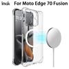 For Moto Edge 70 Fusion 5G Phone Case IMAK Shock-resistant Soft Magnetic Case