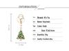 European & American Christmas Tree Keychain - Cute Drip Oil Metal Pendant Ornament
