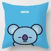 Cartoon Bt21 Cushion Cover Decorative Soft Pillow Case Sofa Car Protector Throw
