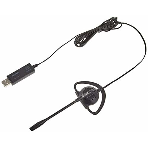 Buffalo BUFFALO single ear earhook headset USB connection