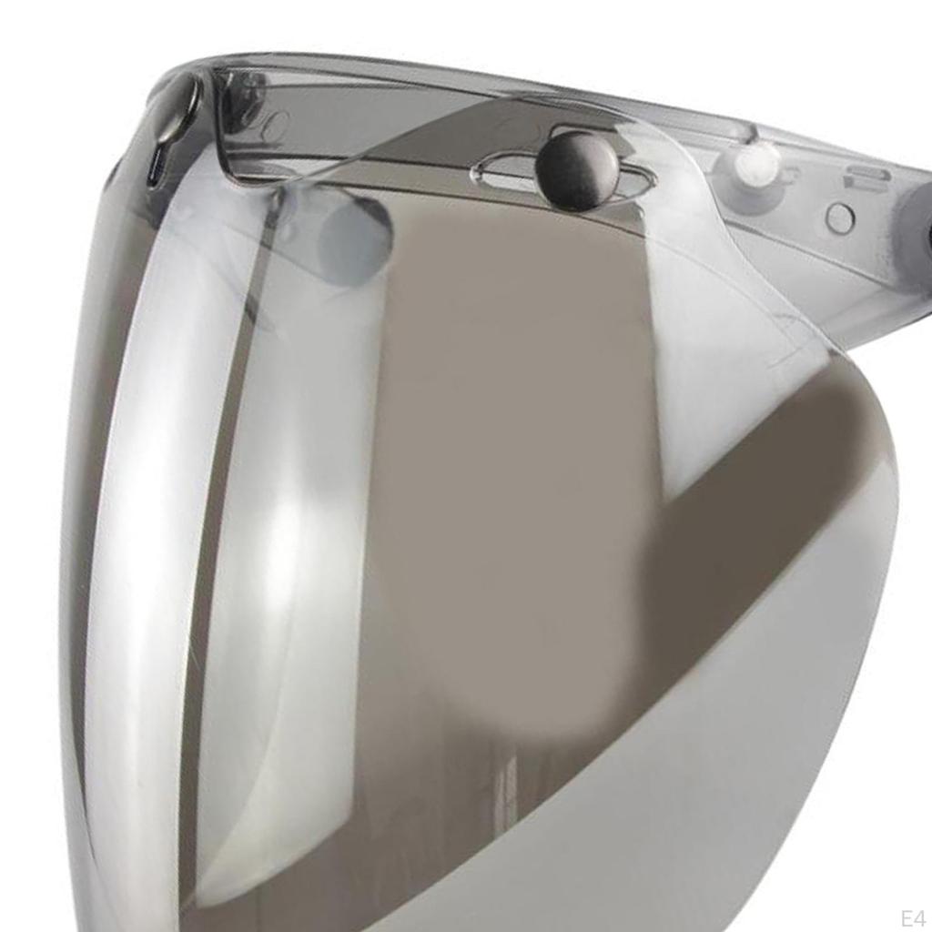 Windshield Visor with 3 Snaps for Flip Bubble