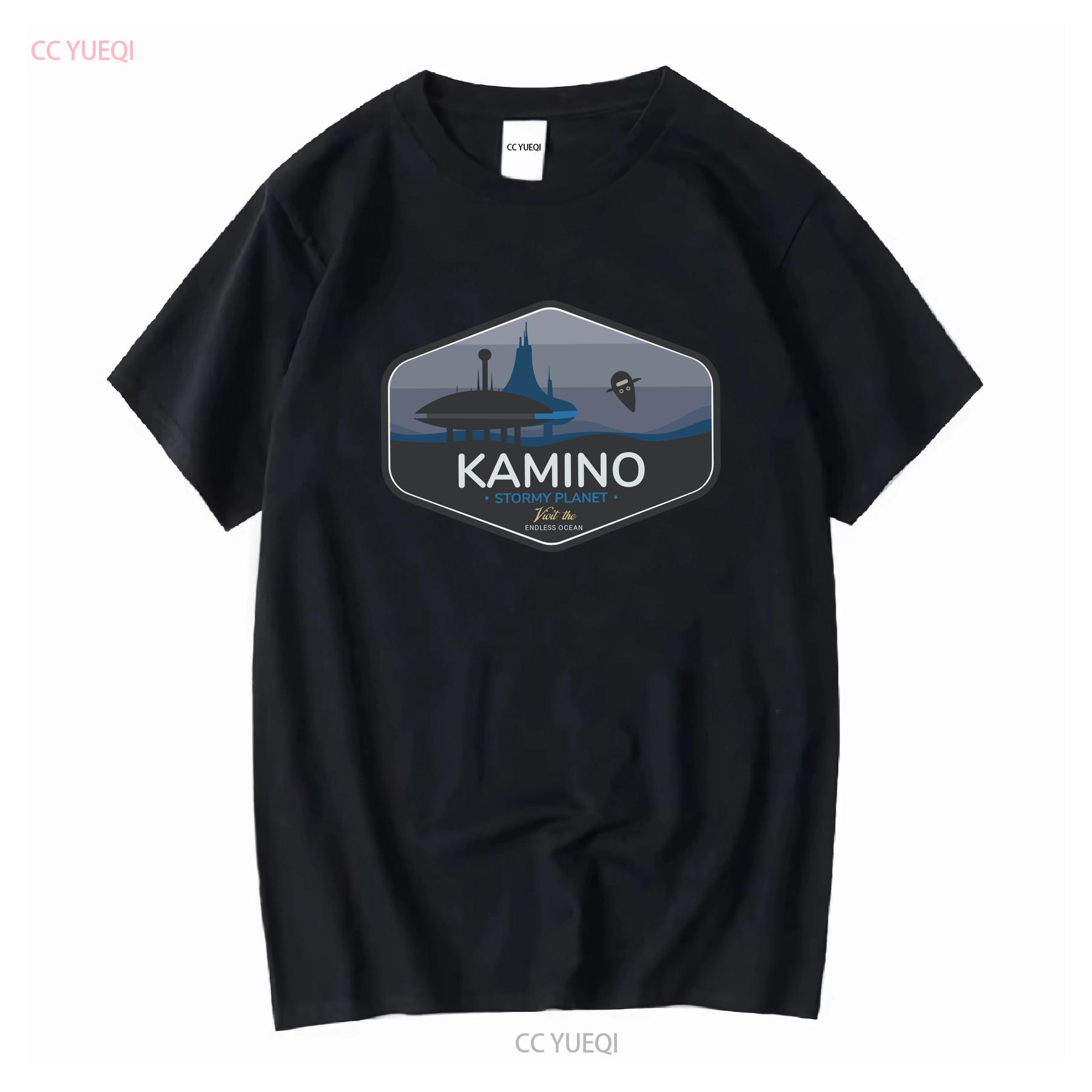 

Kamino Stormy Planet T Shirt Visit the Endless Ocean Outer Rim Star Galaxy vintage Washed Soft Casual Versatile Slightly 4XL