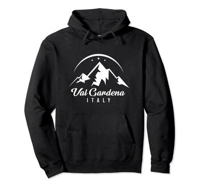 Val Gardena Italian Ski Resort Ski and Snowboard Souvenir Hoodie