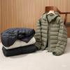 2025 Autumn/Winter Gold Label Men's Lightweight Tech P Hooded Jacket - Windproof, Water-Repellent, Warm Cotton