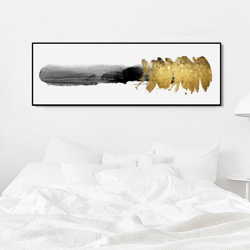 Moderní zlatá abstraktní olejomalba na plátně Plakáty a tisky Nástěnné umění Malba Obrázky pro obývací pokoj Domácí dekorace Bez rámu