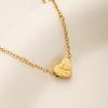 1 PZ Cavigliera a Catena Link in Acciaio Inossidabile Colore Oro Gioielli da Donna Cavigliera con Lettera Iniziale A-Z Cuore per Accessori da Donna