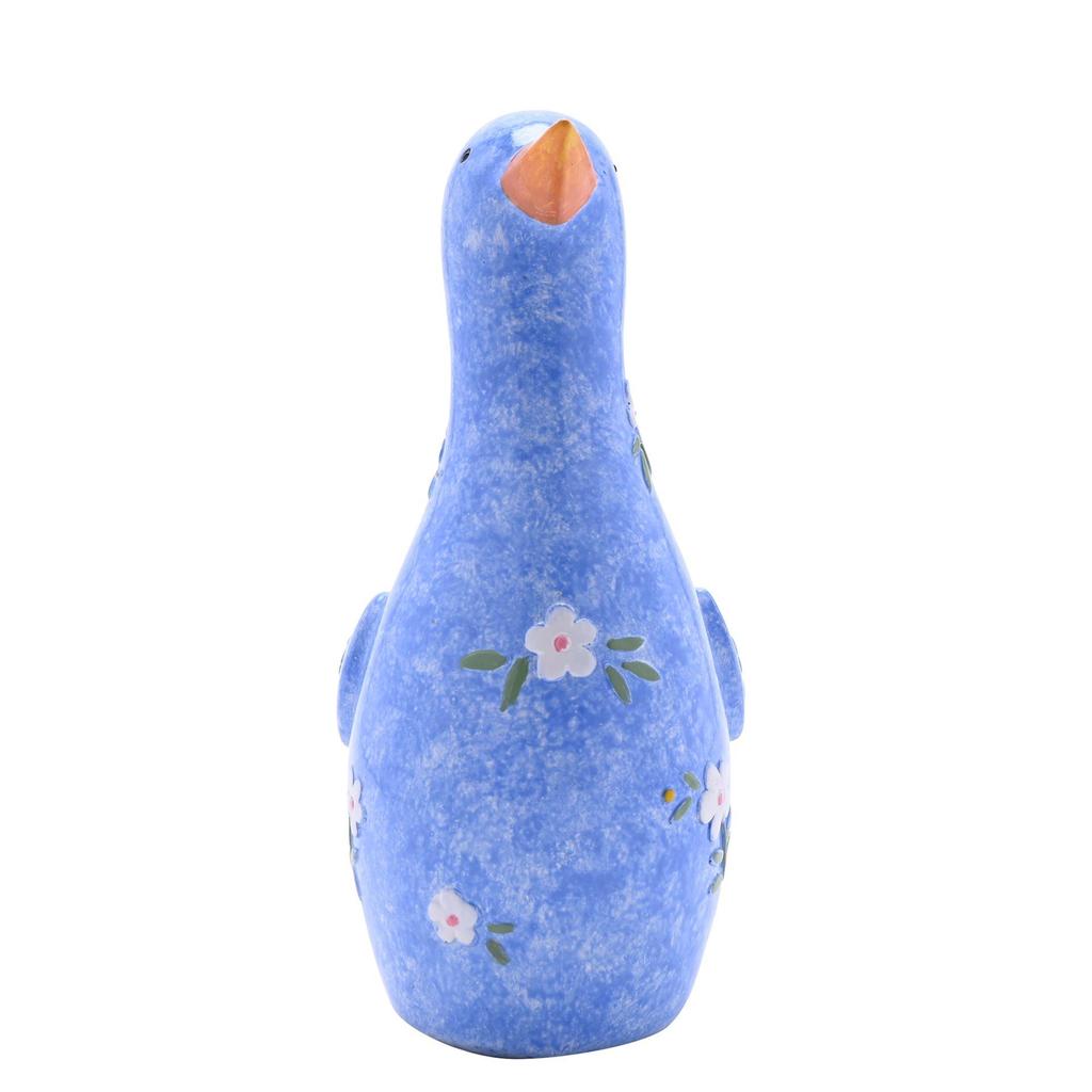 Venkovský život Květinová kachna Pryskyřičná figurka