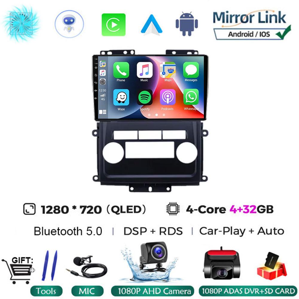 Android 14 Car Radio For Nissan Frontier Xterra 2009 - 2012 QLED Wireless Carplay Auto Multimedia 4G LTE Stereo RDS BT No 2din