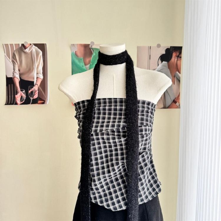Fashion Niches Versatiles Scarf Minimalists Scarf Personality Accessory Scarf for Various Styles
