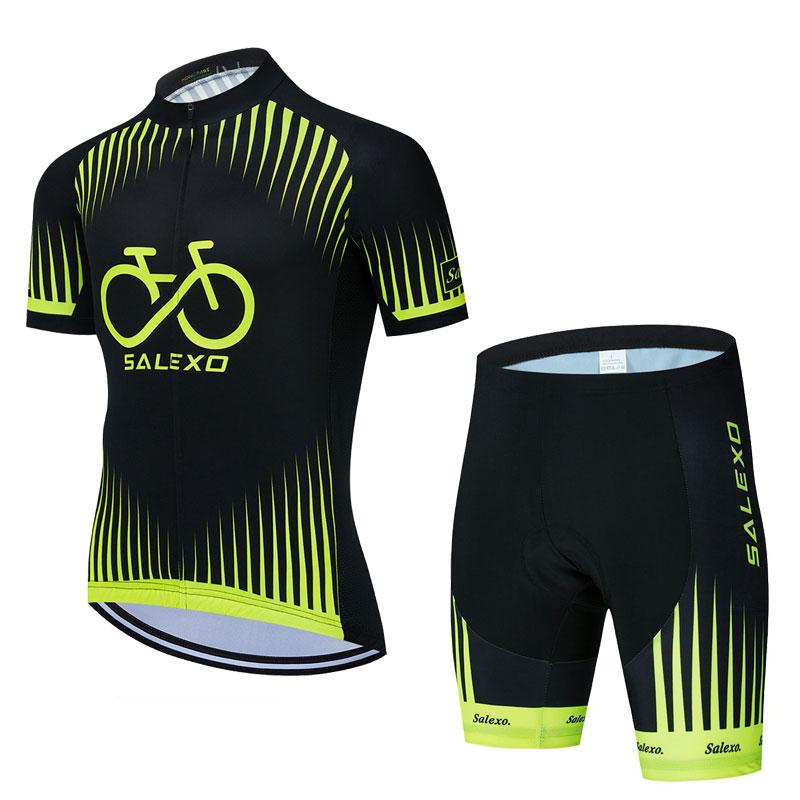 2026 Summer Breathable Cycling Suit Set Men New Short Sleeve Road Team Bicycle Jersey Cycling Clothing Bib Shorts Suits Bike Wear Clothes