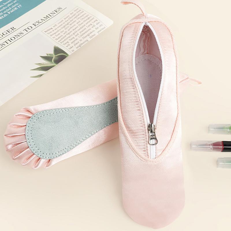 Large Capacity Ballet Shoes Pencil Case Cute Design Makeup Bag Ballerina Pencil Bag School Pencil Box Pencil Holder
