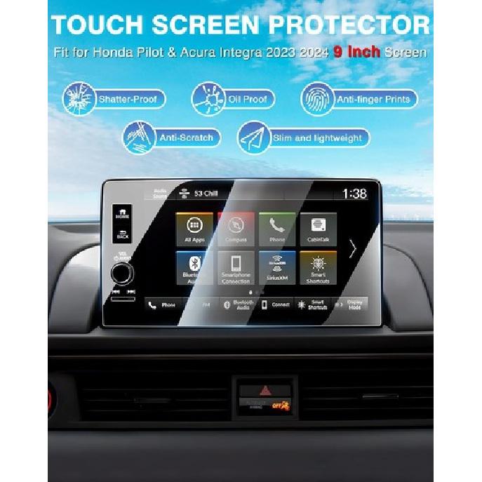 Car Touch Screen Protector Tempered Glass 9Inch For 2023-2025 Honda Pilot