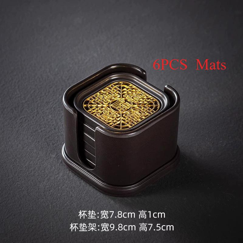 Kung Fu Tea Coaster Heat Insulation Chinese Style Anti-scalding Tea Holder Household Storage Tea Cup Holder Mat Tray Accessories