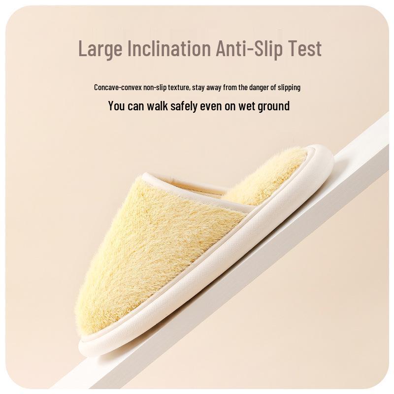 Clearance: Women's Thick Sole Furry Slippers, Warm Non-Slip for Outdoor and Home.
