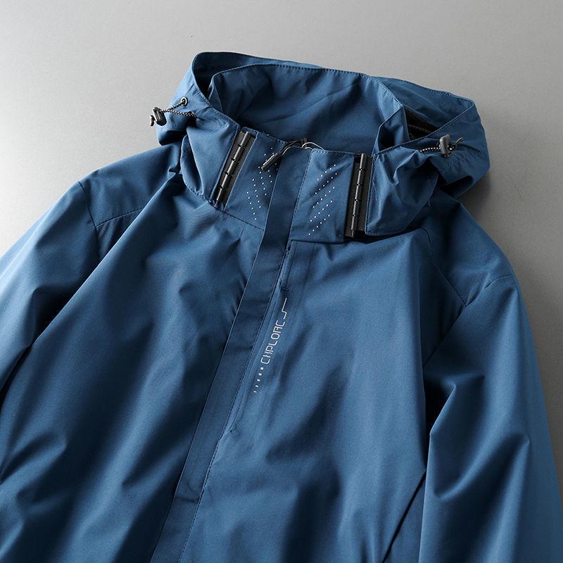 Men's American-Style Windbreaker: Waterproof, Windproof Outdoor Jacket for Spring & Autumn