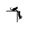 Funny Door Corner Sign Decoration Wooden Door Angle Sign Door Corner Decor