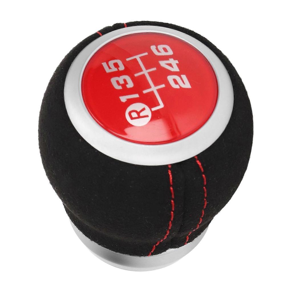 6 Speed Gear Shift Knob Manual Shifter Head Automotive Body Parts Replacement for Subaru Red