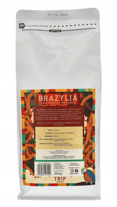 Kaffeebohnen Trip Coffee Brasilien 100% Arabica 1Kg Frisch Geröstet