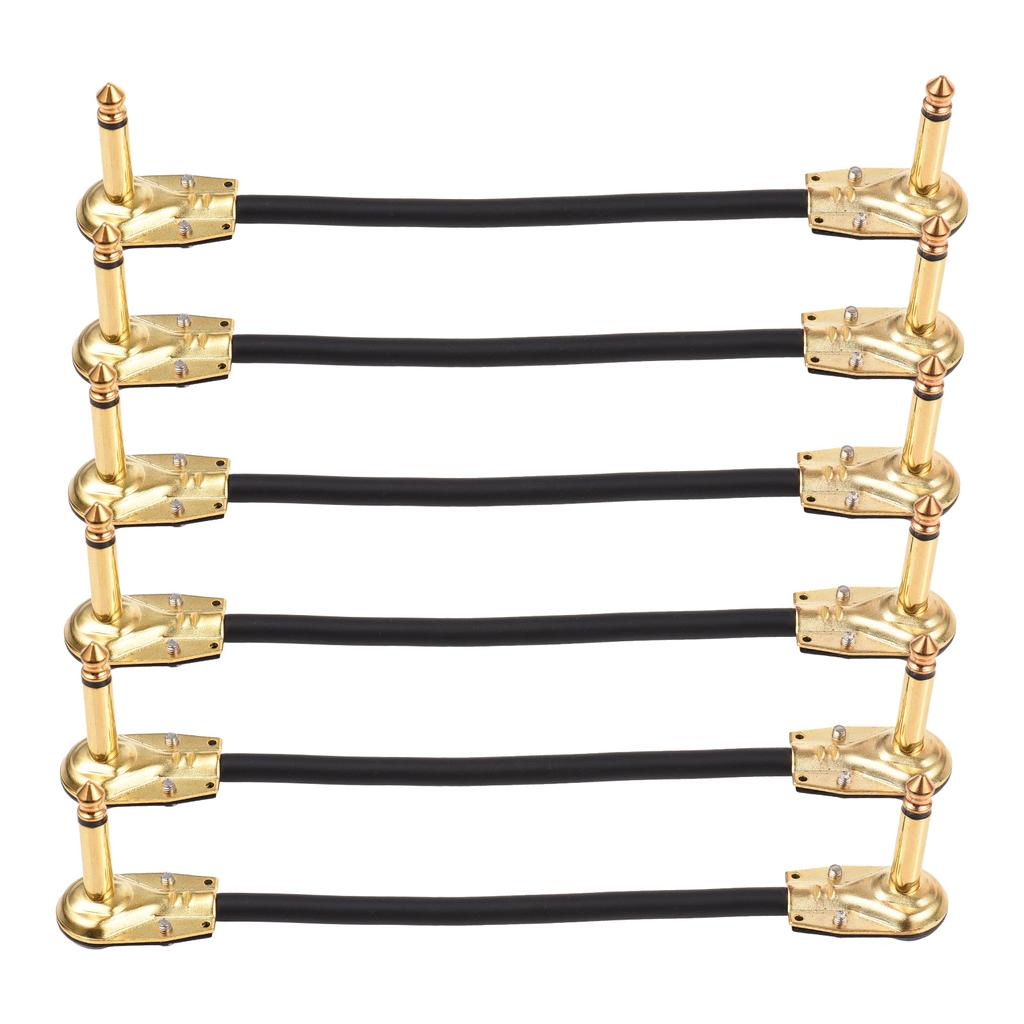 CZ.INSPIRE 6 Pack Guitar Patch Cables 6.35mm Interface Single/Dual Channel Front Stage DI Switch