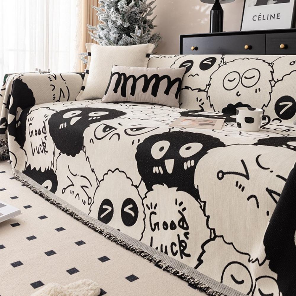 

Дофаминовый милый чехол на диван, всесезонный универсальный чехол на подушку сиденья, нескользящий и с возможностью покрытия спинки, всеобъемлющее покрывало-одеяло 180 * 130cm suitable for small single sofa