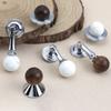 French Chic Wooden Ball Pendant Cabinet Pulls Durable Retro Wood Ball Pendant Handles  Drawer