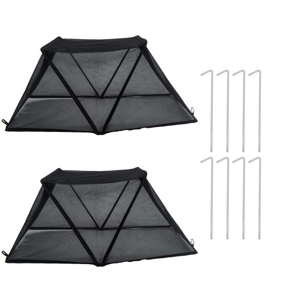 Foldable Plant Shade Tent Sun Shade Cloth with Stakes Raised Garden Bed Cover UV Resistant Sunblock Shade Net for Outdoor Plants