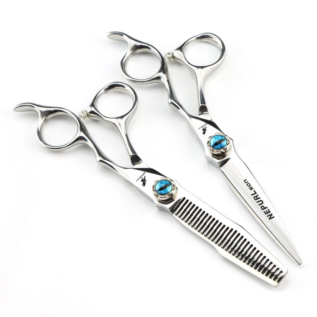6.0 Nimpson, Devil'S Eye Screw, Hair Scissors, Haircut Tooth Scissors, Thin