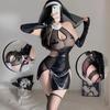 Porn Crotchless Underwear Women French Apron Maid Dress Prostitute Erotic Costumes Cosplay Lolita Uniform Sexy Lingerie Outfit