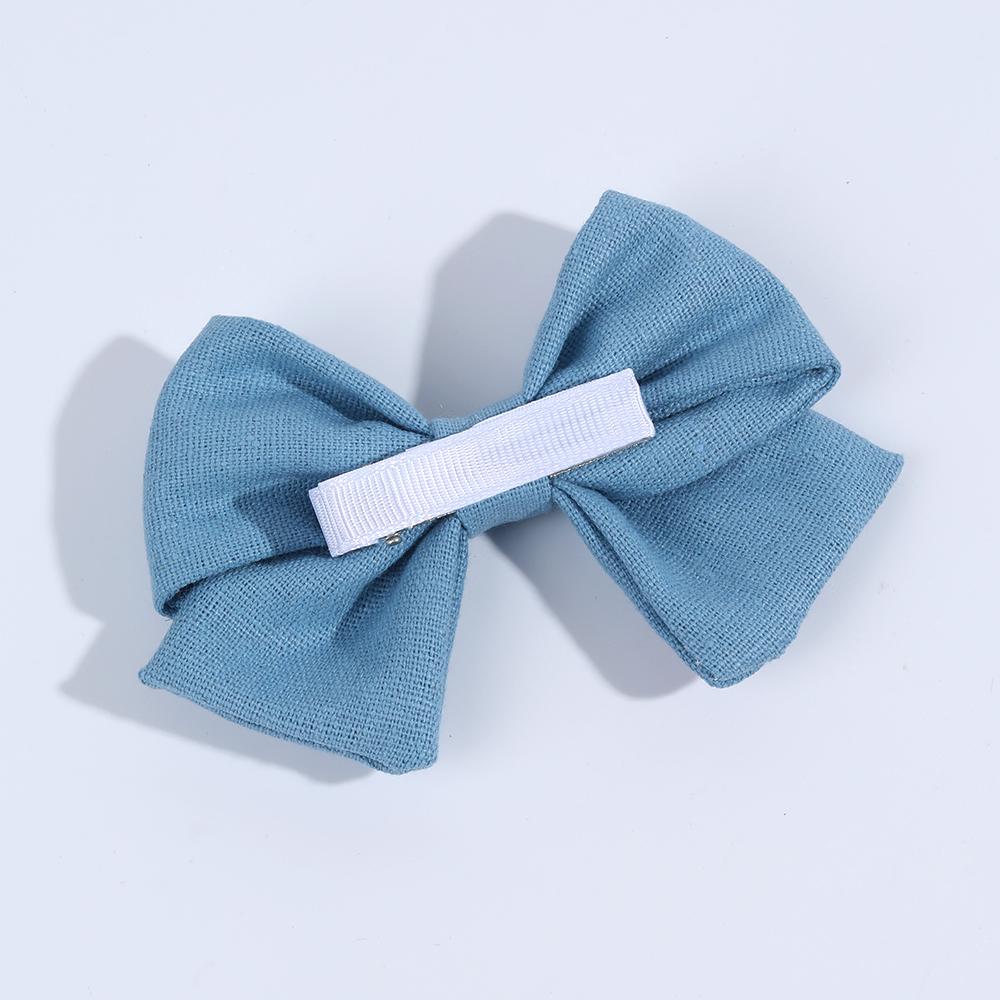 2 Stück Himmelblaue Haarnadeln mit gestickter Regenbogen-Schleife Handgefertigte Klemmen Mädchen Haarspangen Kinder Schule Party Accessoires Kopfschmuck