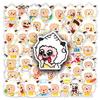 50 Sheets Cute Animation Pleasant Goat & Big Big Wolf Waterproof Stickers for Phone & Journal
