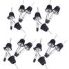 Jzk 16 X Stainless Steel Pourer Spouts with Rubber Stopper for Liqueur, Wine, Oil, Liqueur, Syrup, Vinegar