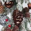 8Pcs Durable 9CM Christmas Hanging Pendant Plastic Bright Matte Pine Cones Ornaments Home Party