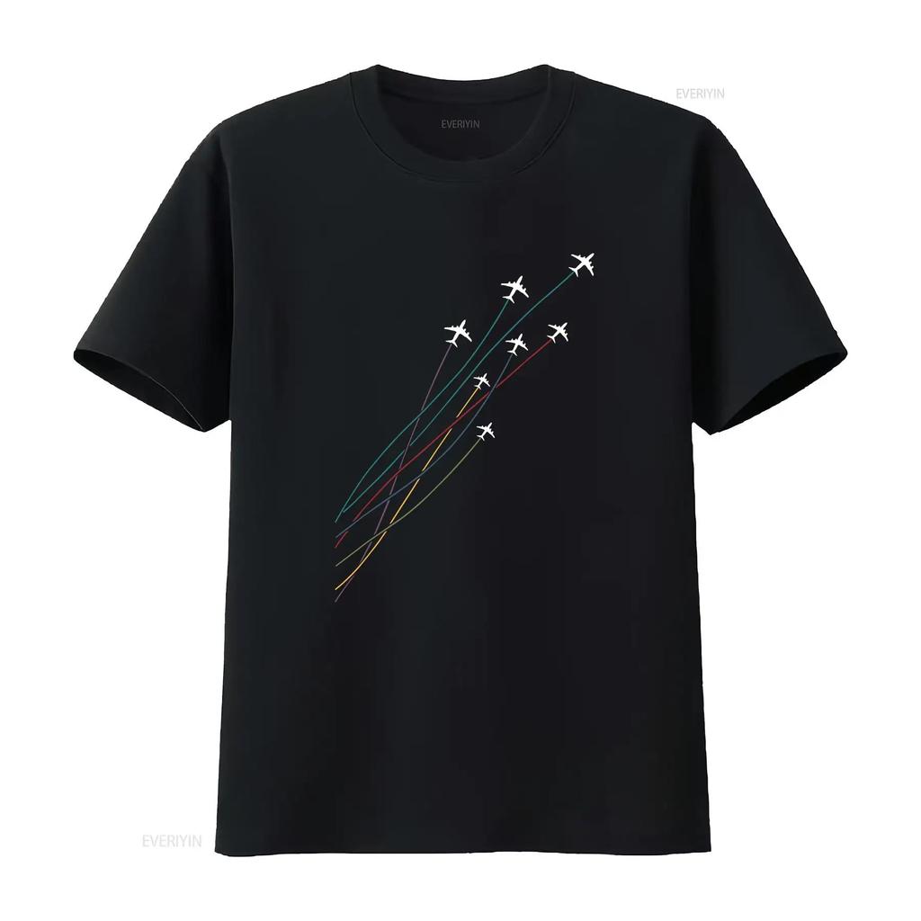 Pilot Commercial Passenger Airplanes Aeroplanes Airline T Shirt vintage Washed For Everyday Wea