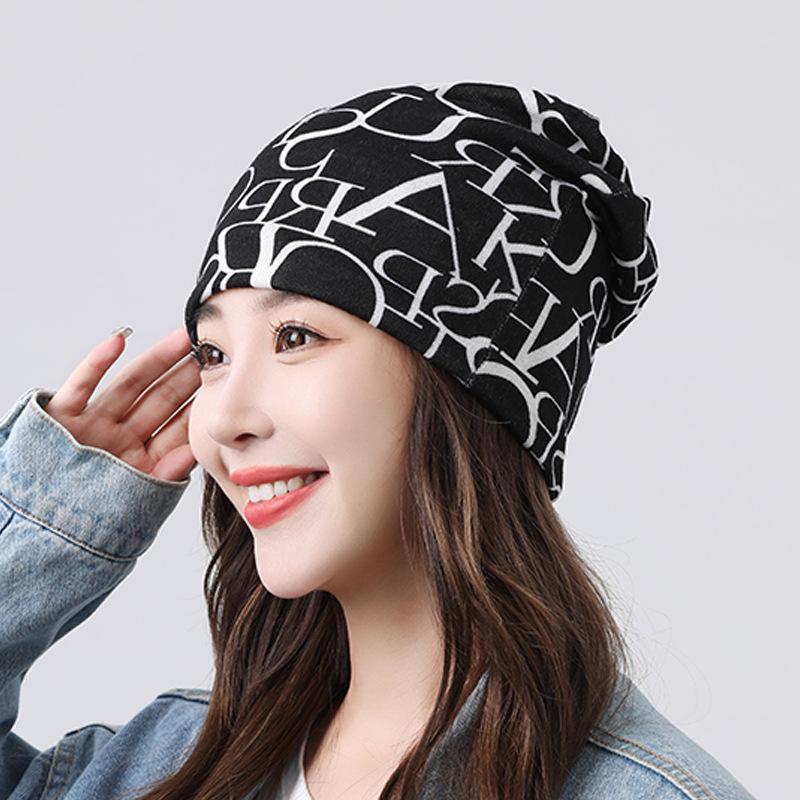 Autumn & Winter Multifunctional Double-Layer Twisted Neck Scarf Hat Mask