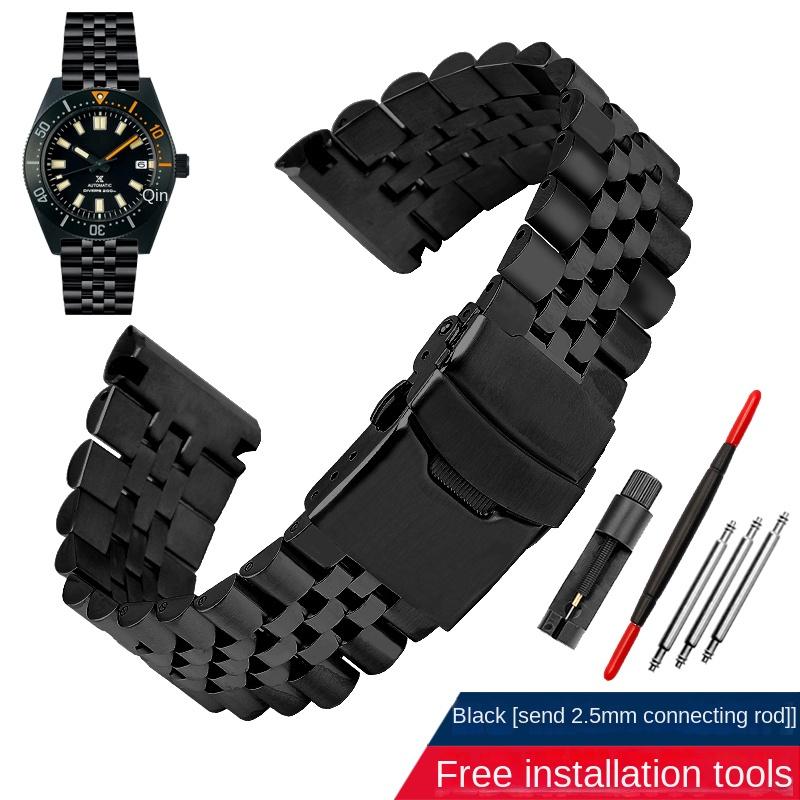 Braccialetto in acciaio inossidabile solido per orologio Seiko in acciaio Cinturino da polso tartaruga abalone SRPE99K1 srpa21 srp777 srpc25 Braccialetto in metallo da uomo 22mm