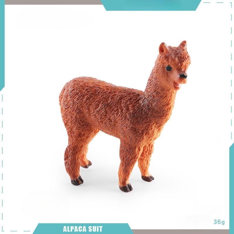 Simulation Animal Alpaca Model *** Camel Mini Desktop Decoration Static Ornament Toy