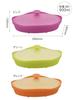 CB JAPAN Silicone Steamer Pink Oval Microwave Cooking fleur
