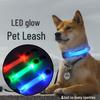 USB Rechargeable LED Pet Leash with Night Light and Anti-Lost Pendant