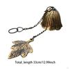 Metal Wind Chime, Creative Ornament, Gift Decorative, Iron, Windchime Retro Leaf Garden,